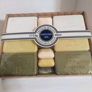GENUINE SPA 100% PURE VEGETABLE & SHEA BUTTER SOAPS 14 PACK NEW IN BOX  USA MADE